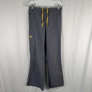 Spread Good Cheer Scrub Pants Women's Small Grey Cargo Pocket Pull On